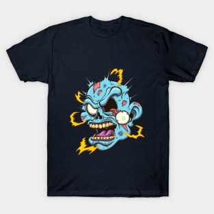 Electrocuted Zombie Head T-Shirt